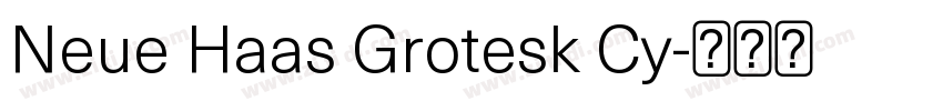 Neue Haas Grotesk Cy字体转换
